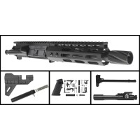 AR-15 300 AAC Blackout 7.5" Pistol Build Kit / Knurled Muzzle / Stabilizer Brace